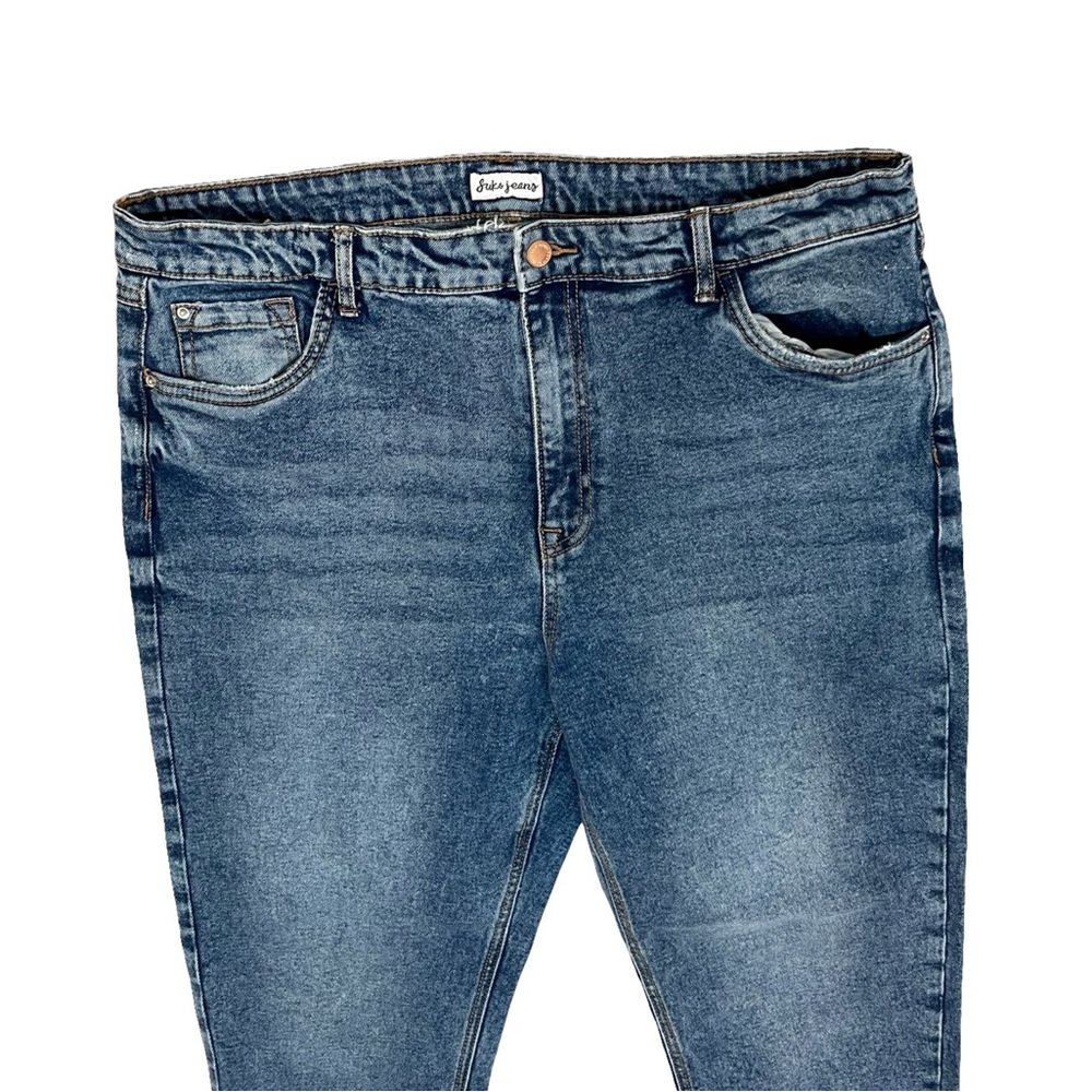 Women's Classic Blue Skinny Jeans - Picture 3 of 5